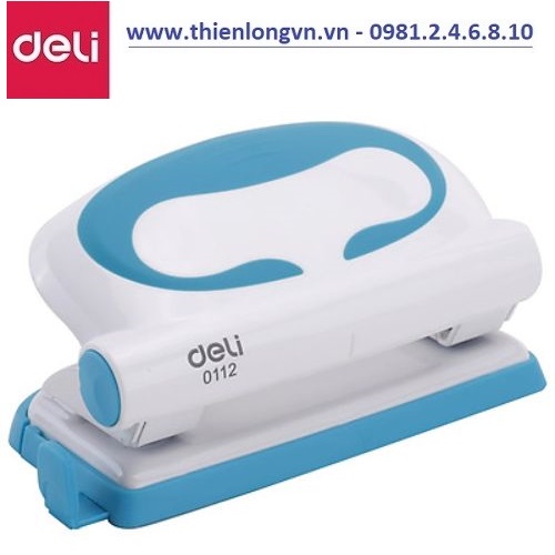 Máy đục lỗ Deli - E0112 xanh biển - 10 tờ