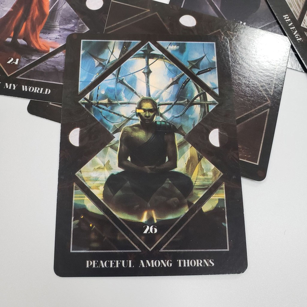 Bài Oracle Dark Mirror 32 Lá Bài Tặng Đá Thanh Tẩy