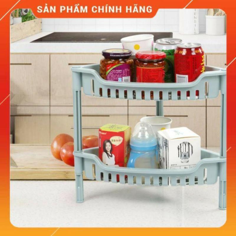 Kệ góc đựng gia vị nhựa 2 tầng ,kệ góc 3 tầng nhựa để đồ đa năng ,đựng gia