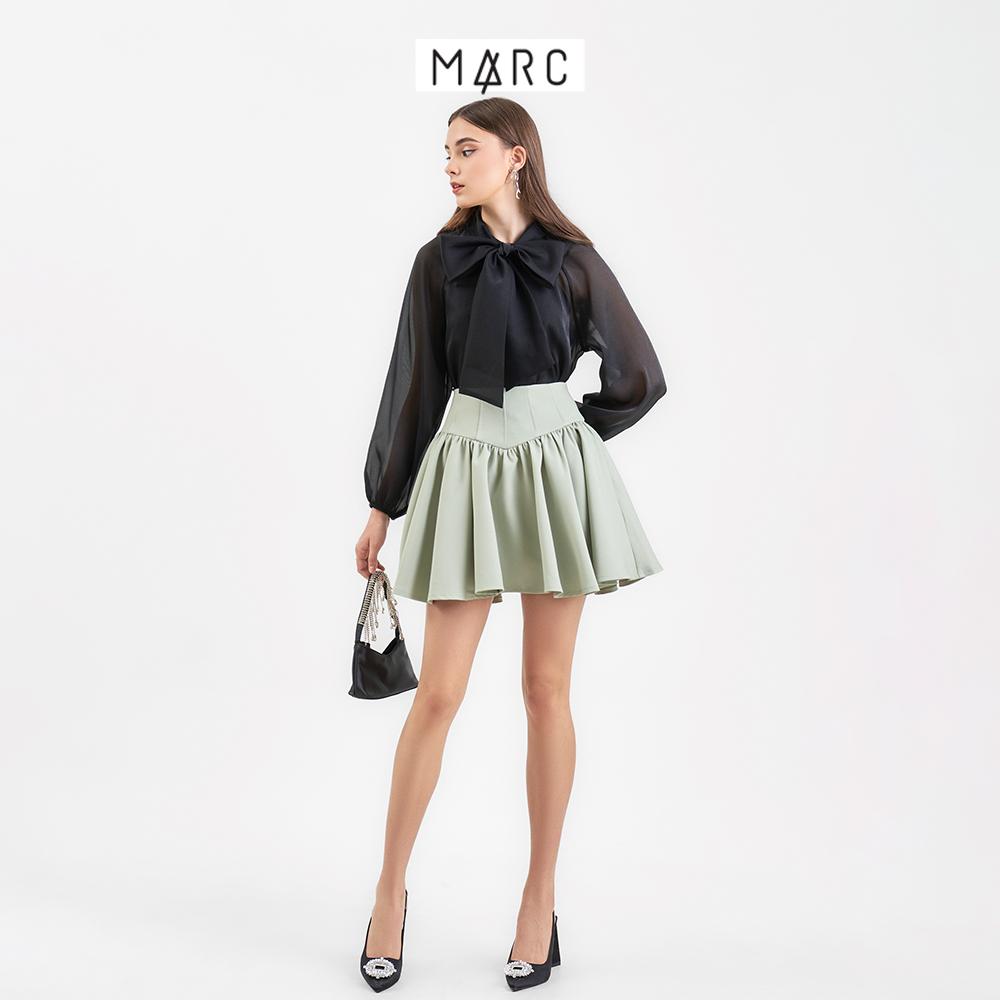 Váy nữ MARC FASHION mini rã hông xếp li FAST110822