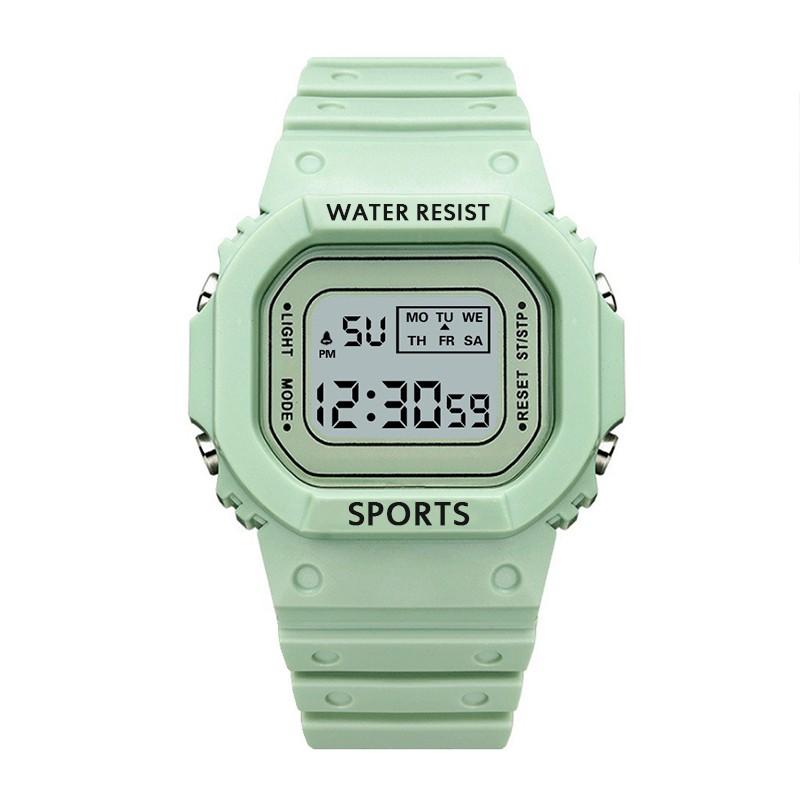 LED Digital Sports Watch Men Women Kids Silicone Strap Watches