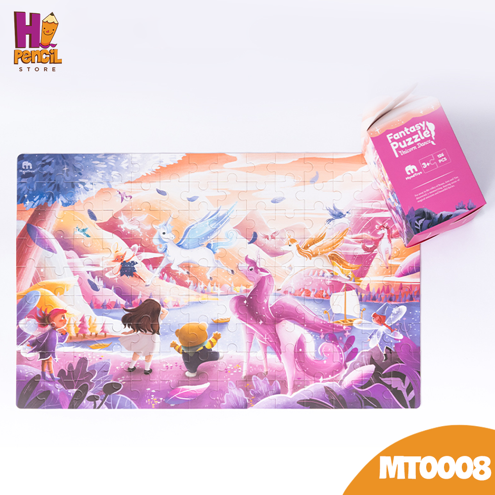 Đồ Chơi Xếp Hình Thế Giới Thần Thoại MyndToys Rosea Fantasy Puzzle - Unicorn Dance