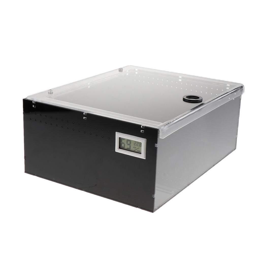 Acrylic Reptiles Terrariums Feeding Box For Turtle Snake Frog Small Animal