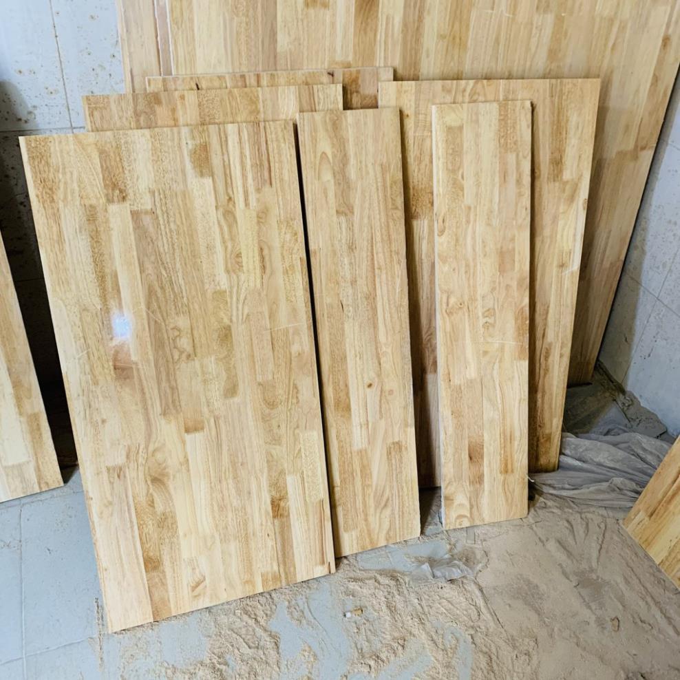 Mặt bàn gỗ cao su dài 100cm rộng 60,70,80cm...phun bóng 2 mặt