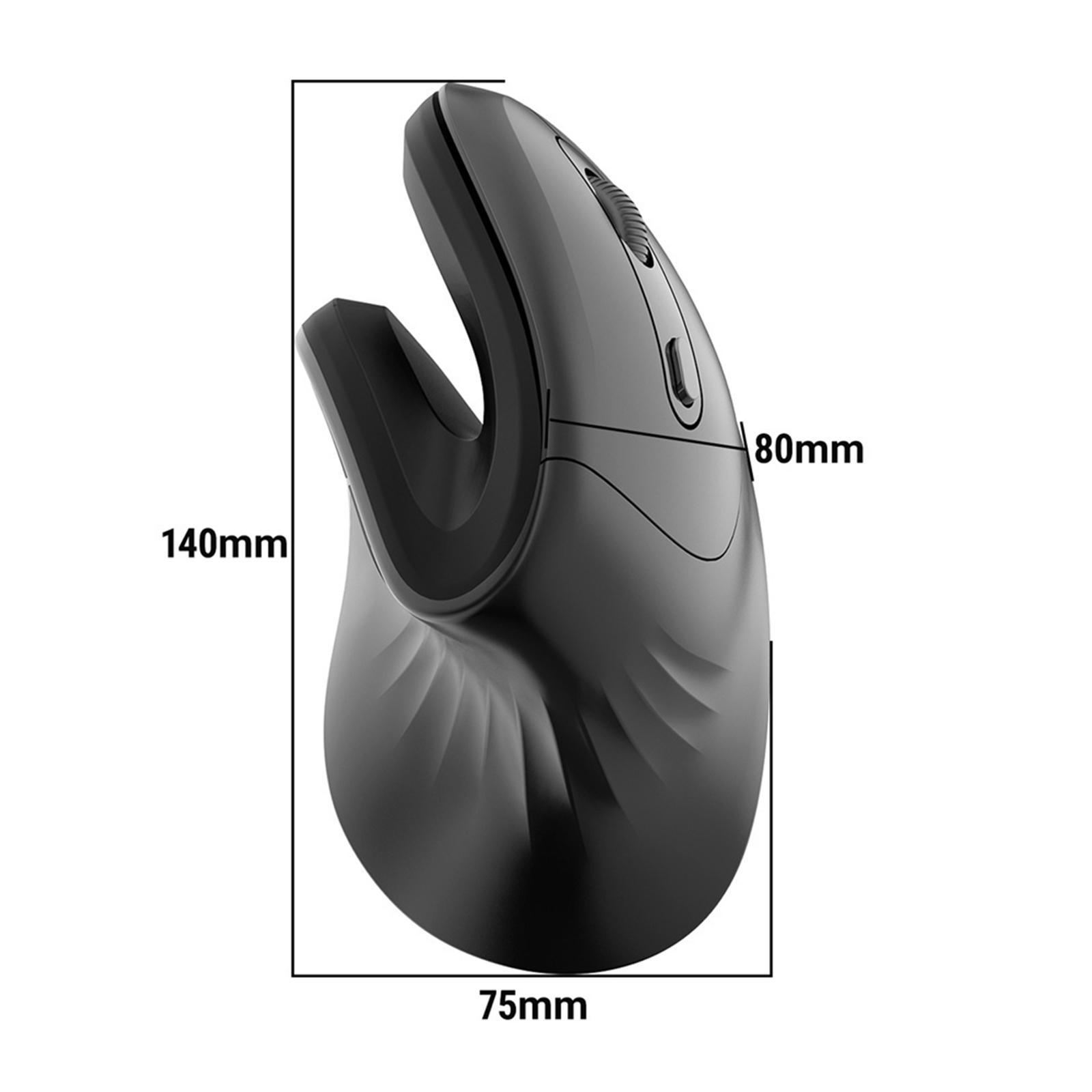 Vertical Mouse Ergonomic 4 Adjustable DPI 6 Buttons for Laptop PC Notebook