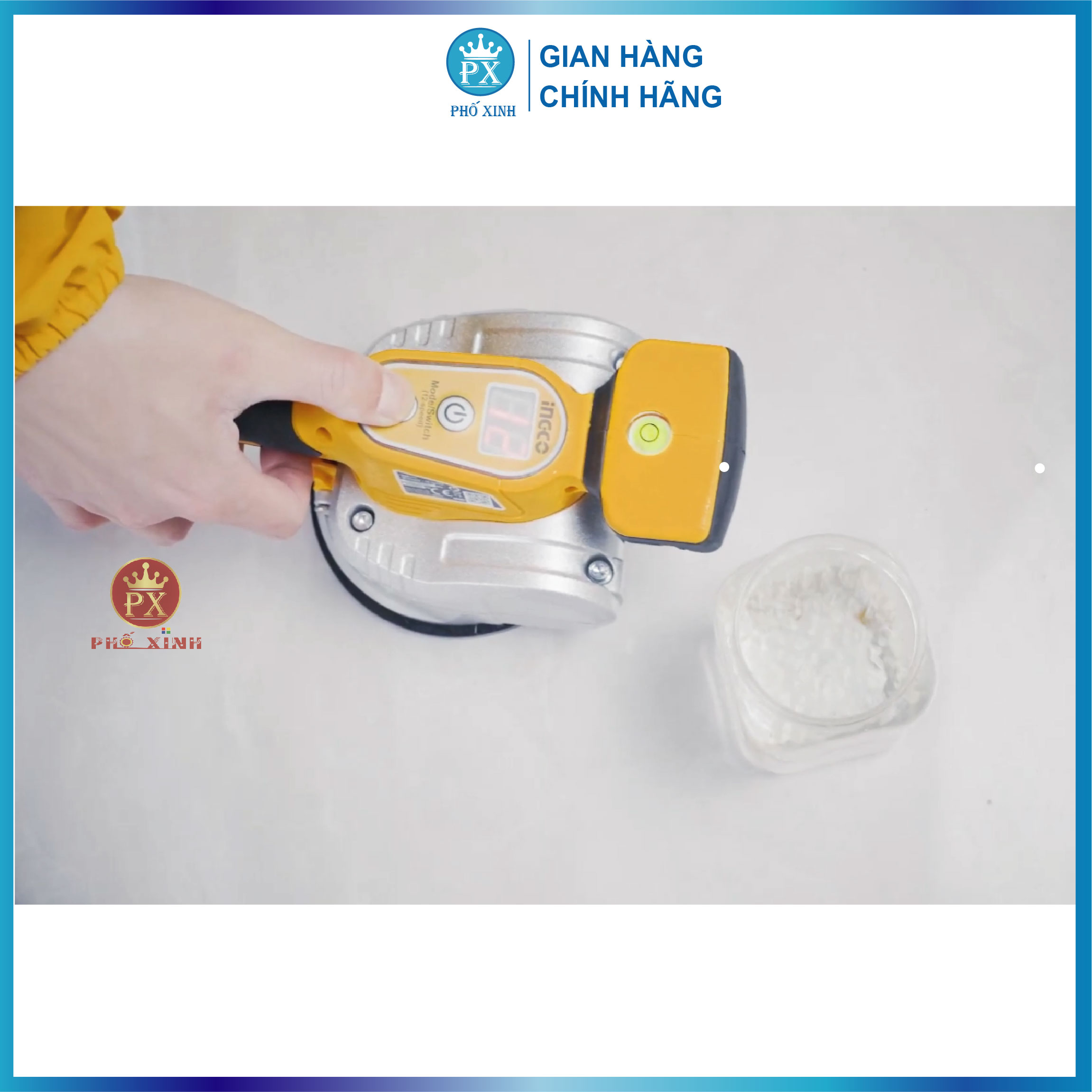 Máy rung hít gạch 50Kg dùng pin Lithium 20V Ingco CTVLI20101