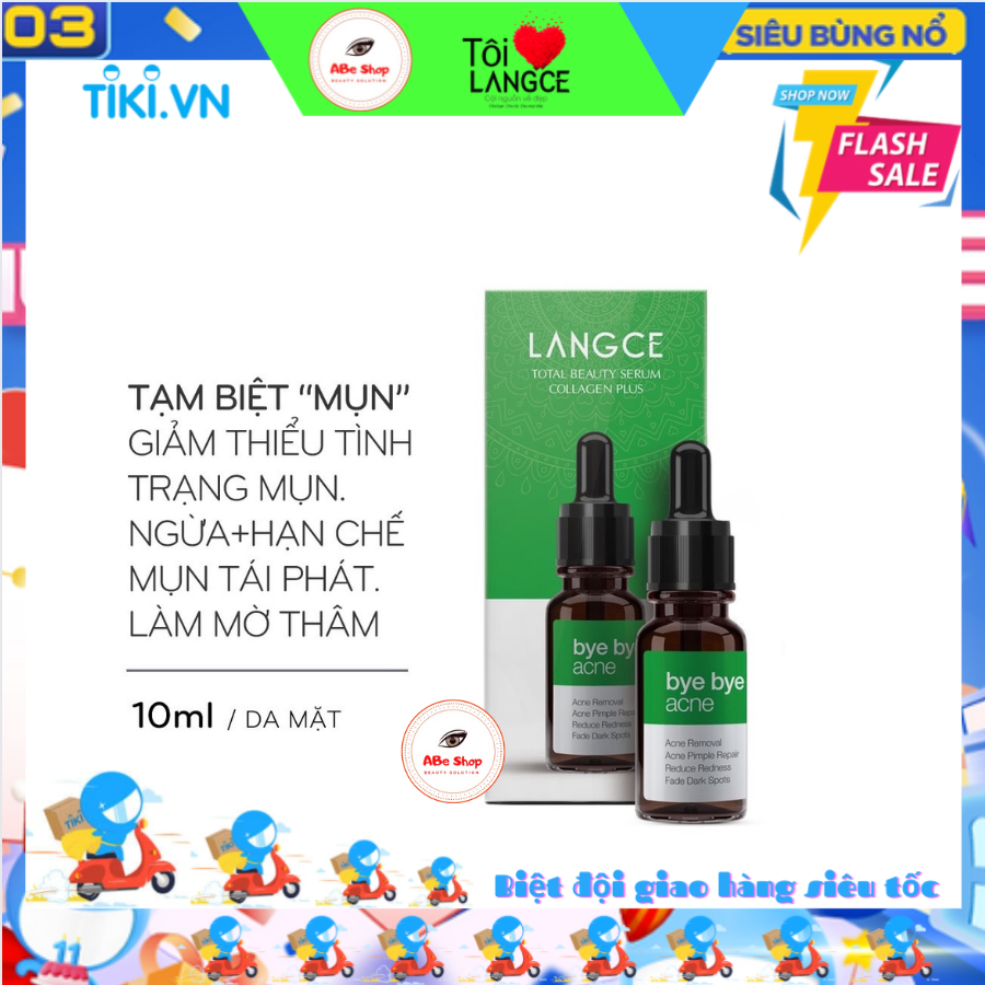 TINH CHẤT LÀM ĐẸP COLLAGEN+ TẠM BIỆT MỤN 10ml LANGCE