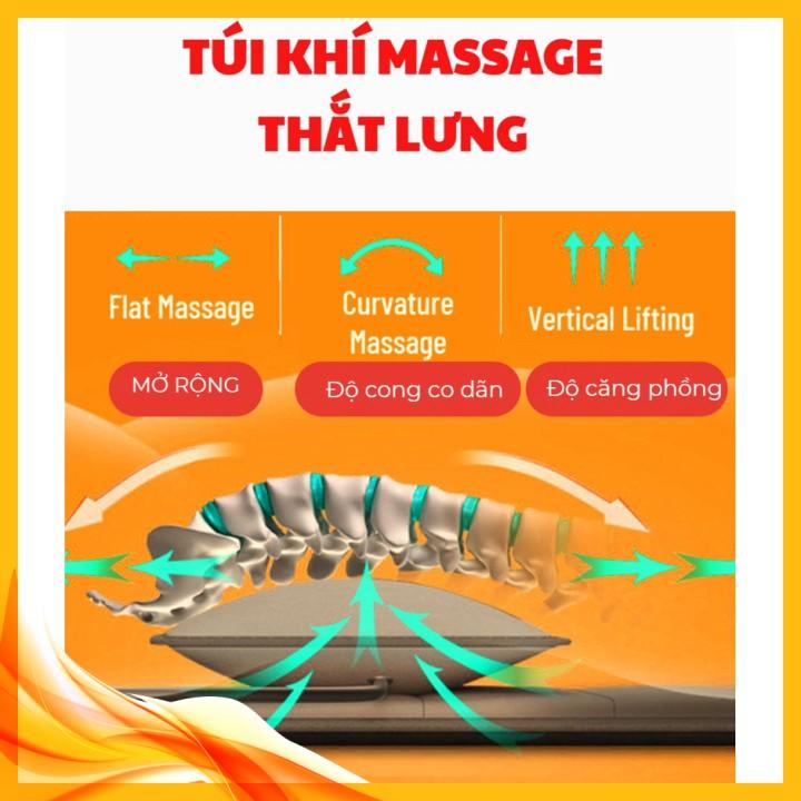 ️ Máy mát-xa lưng bằng điện với 10 động cơ rung Nệm mát-xa làm nóng cho cổ chân lưng eo giảm đau EXTRACARE