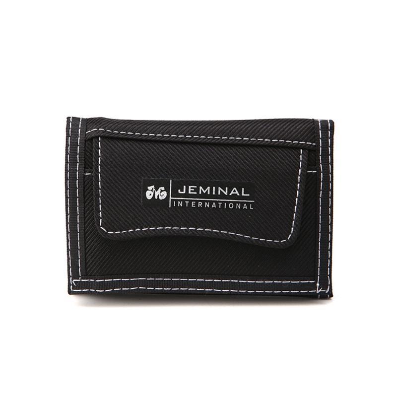 HAN Men Canvas Wallet Short Design Pocket Zipper Coin Purse Credit Card ID Holder