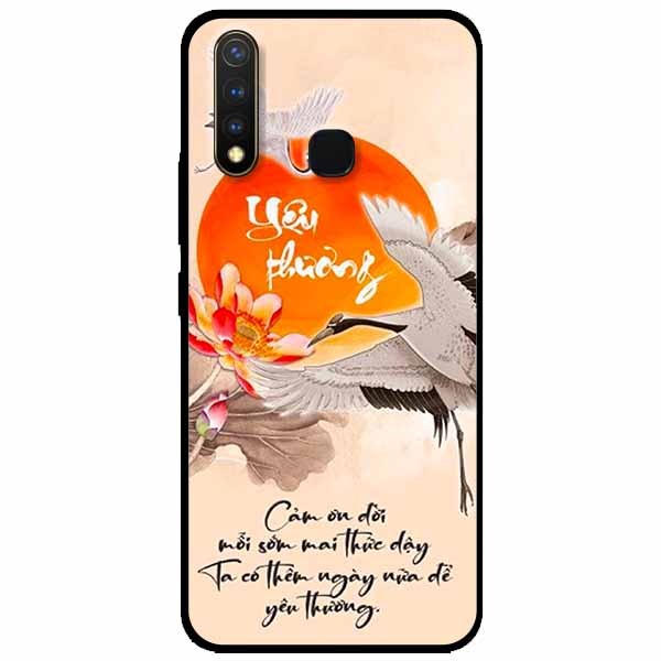 Ốp lưng in cho Vivo Y19/ Vivo U3 Mẫu Yêu Thương