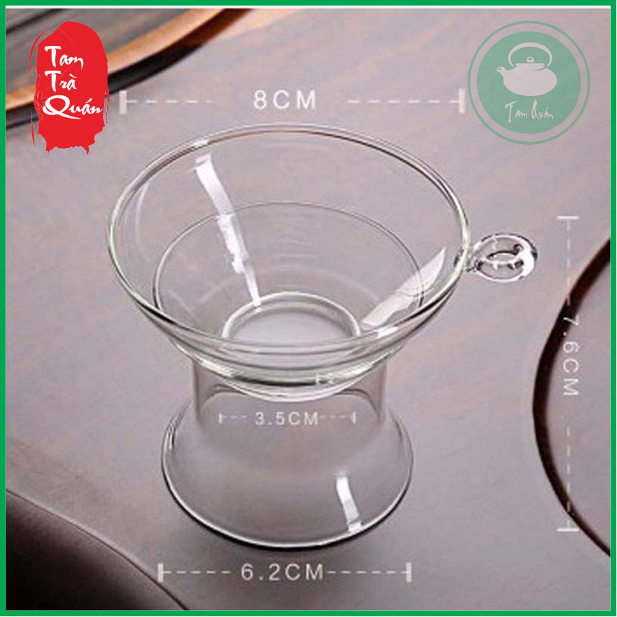 Lọc trà thủy tinh kèm giá đỡ