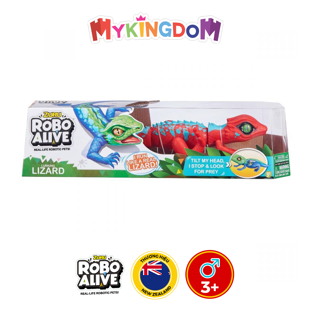 Đồ chơi ROBO ALIVE Thằn lằn tinh nghịch_Đỏ 25234/RED