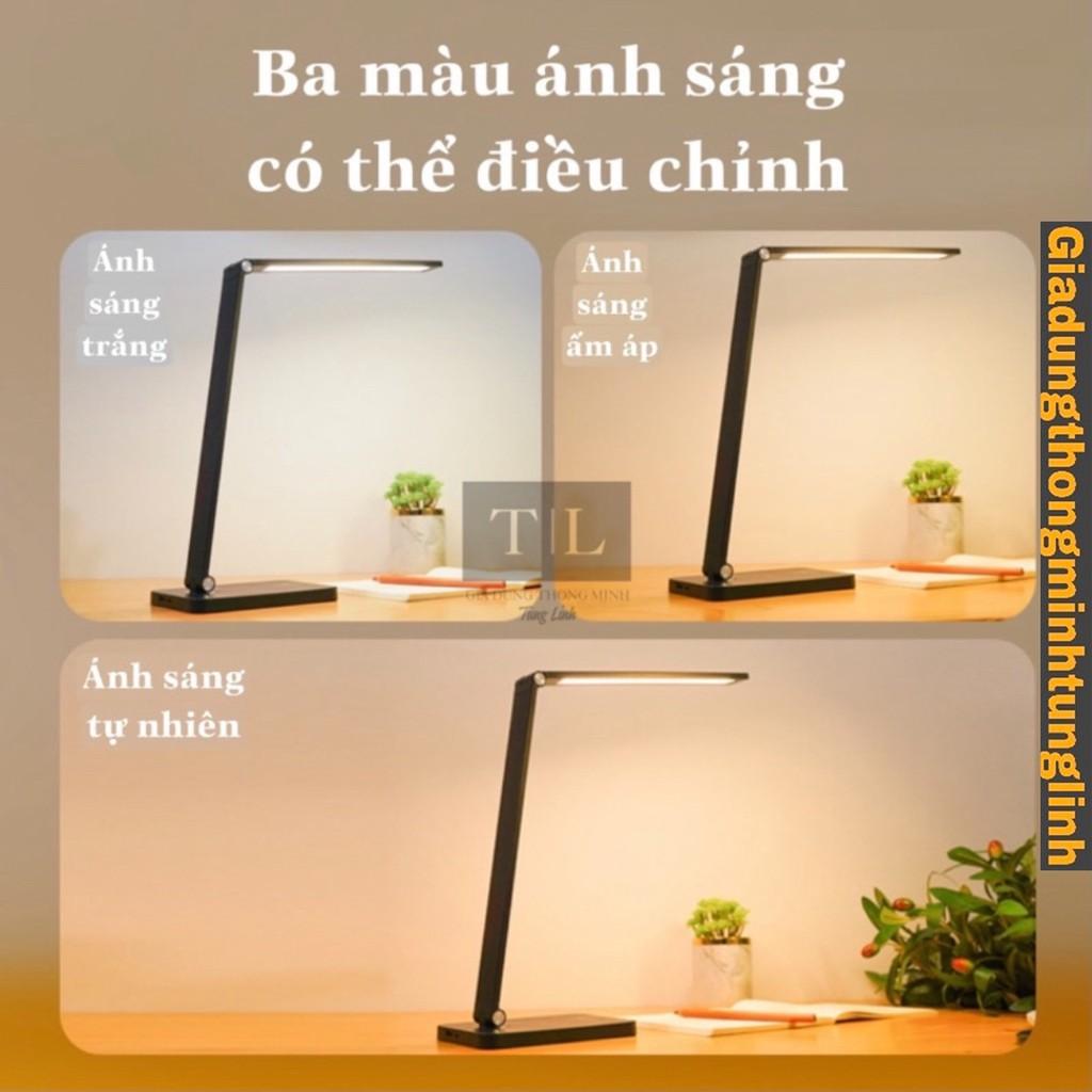 Đèn học cảm ứng và giá sách gấp gọn - Sạc Không Dây cảm ứng tiết kiệm năng lượng 5 chế độ đèn bảo vệ