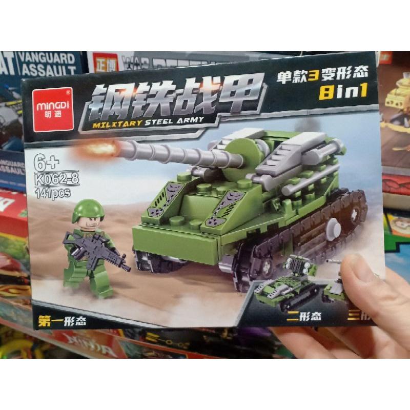 Đồ Chơi Lego Xếp Hình Quân Sự Xe Tăng - Xe Tải - Chiến Hạm - Bộ Lính Oxford K062