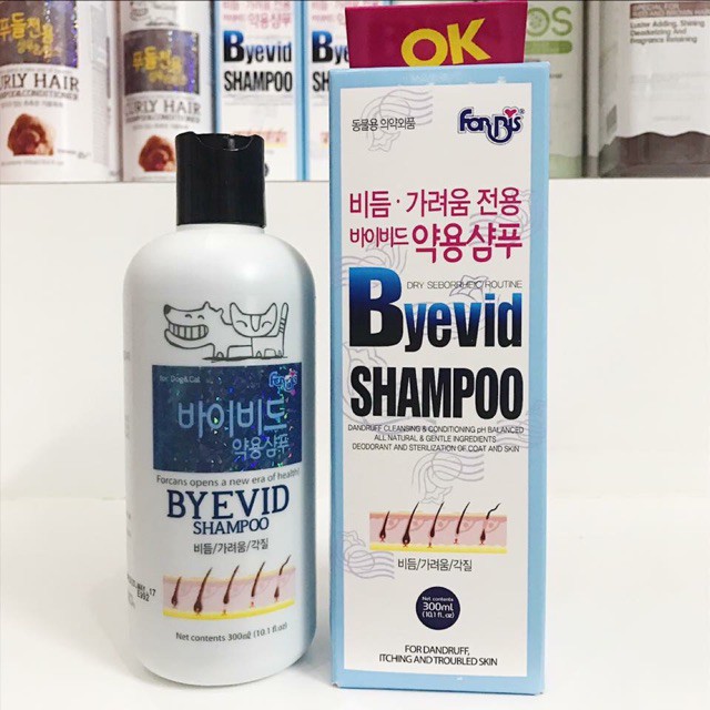 BYEVID- Sữa tắm trị bệnh ngoài da chó mèo FORCANS 300ml