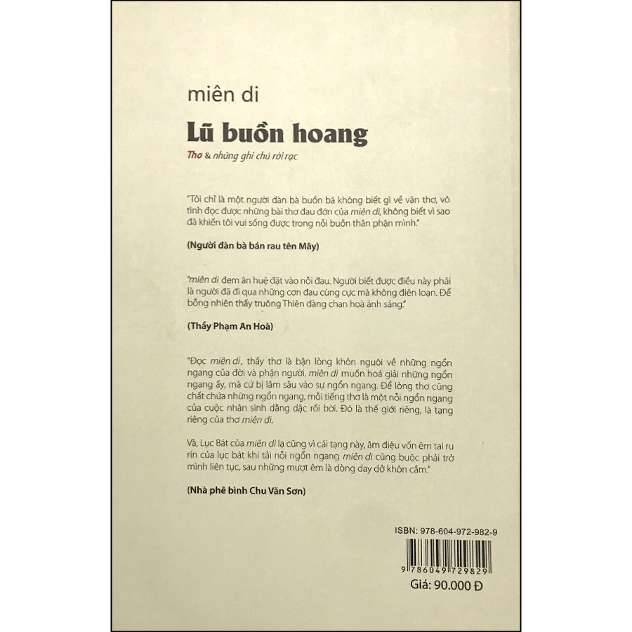 Lũ Buồn Hoang (Thơ Và Những Ghi Chú Rời Rạc)