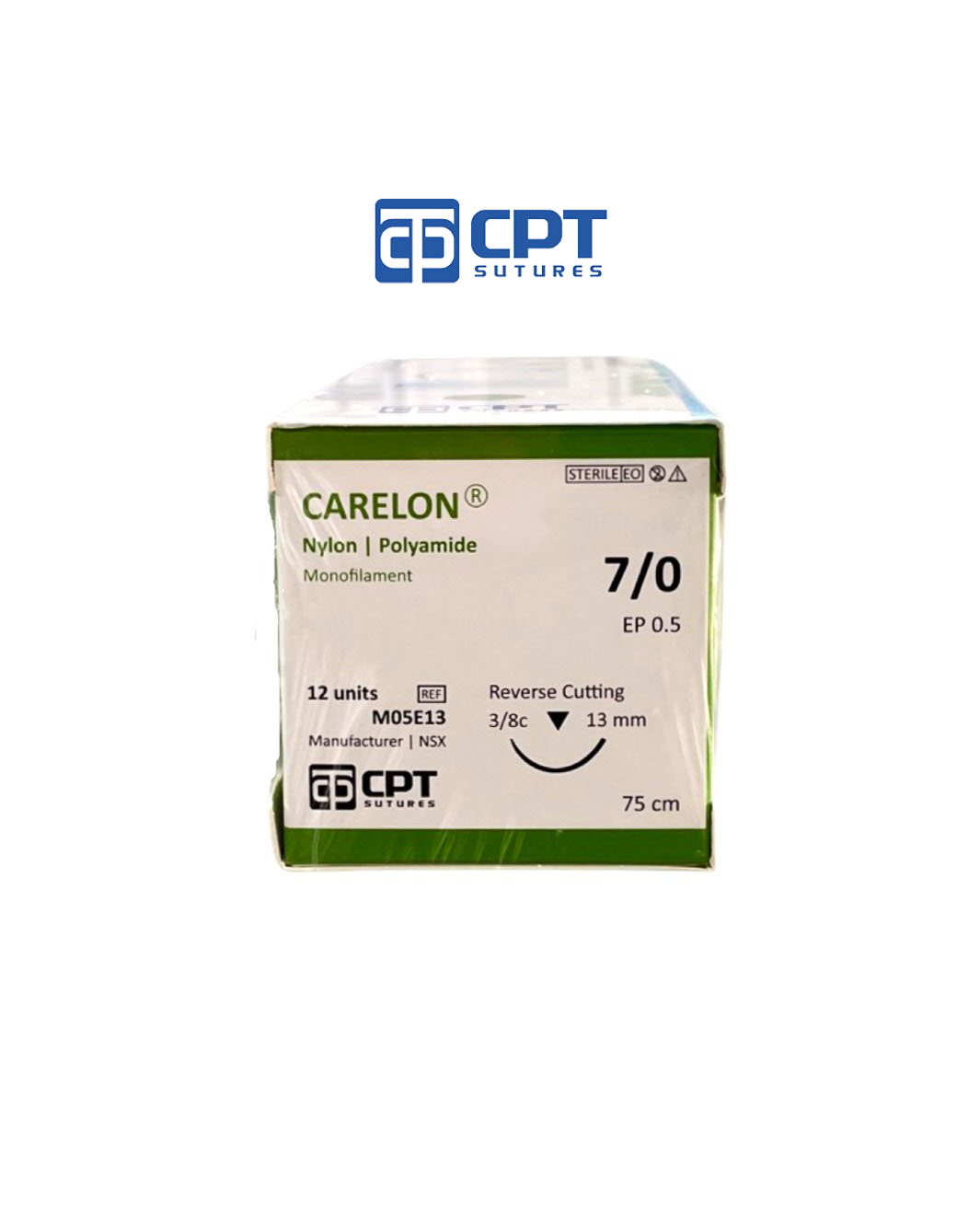 Chỉ phẫu thuật không tiêu CPT Carelon Nylon số 7/0 - M05E13