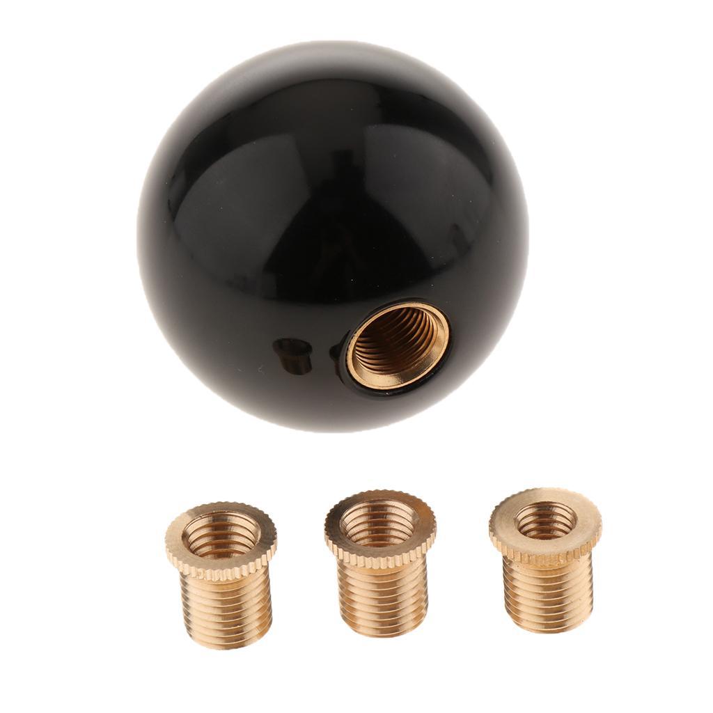 Universal Car 5 Manual Speed Round Ball Gear   Knob Lever  Black