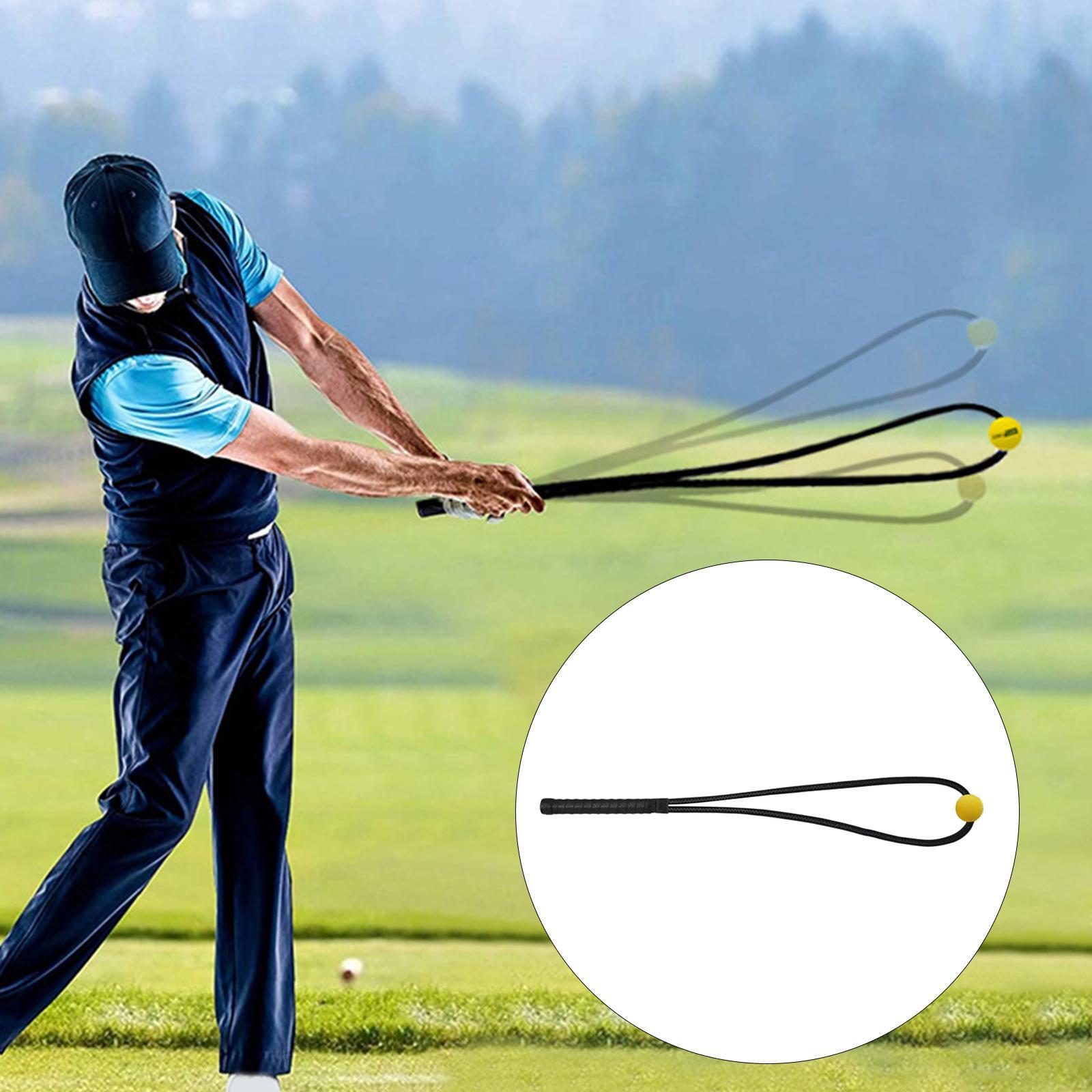 Golf Swing Training Aid Exercise Practice Rope Trainer for Indoor Outdoor