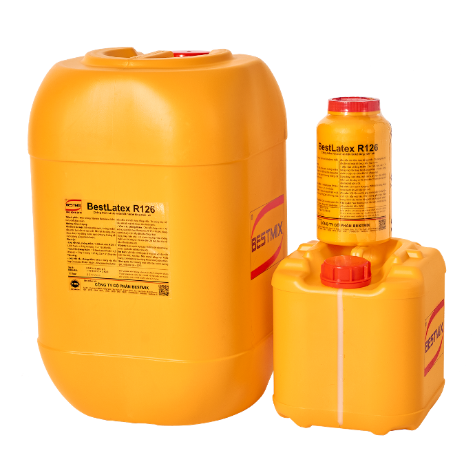 BestLatex R126 Can 5 Lít - Loại co-polymer gốc Styrene Butadiene biến tính,dạng nhũ tương,