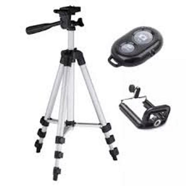 Chân máy ảnh/ Gậy chụp hình 3 chân dùng livestream TRIPOD: 3110 + Remote, 3120 + Remote (Hàng nhập khẩu)