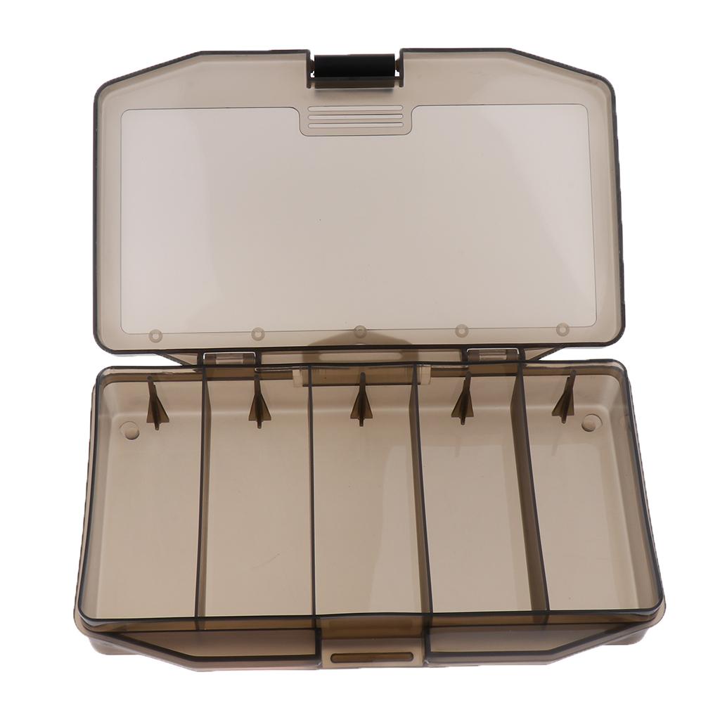 Fishing Gear Lures Hooks Box Anti-UV Accessories Tackle Buckle Cases With 5 Compartments