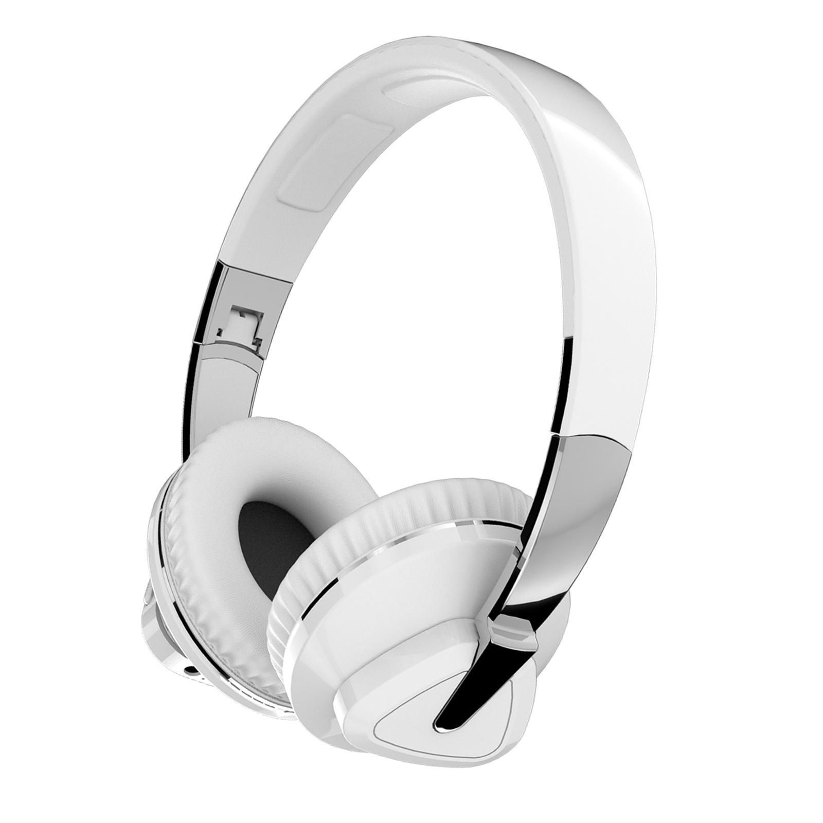 Bluetooth Over Ear Headphones Protein Earmuffs Portable Built in Mic Wireless/Wired Headset for Tablets TV PC Desktop Computer Cellphone