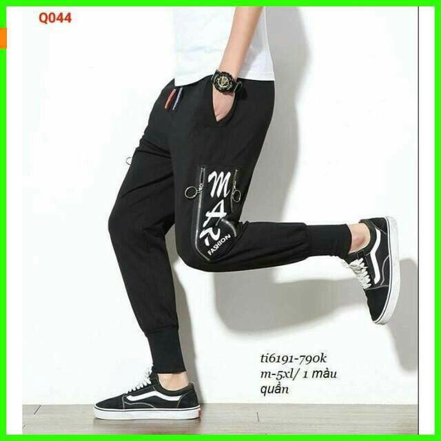 Quần jogger vải thun nỉ co giãn dày dặn