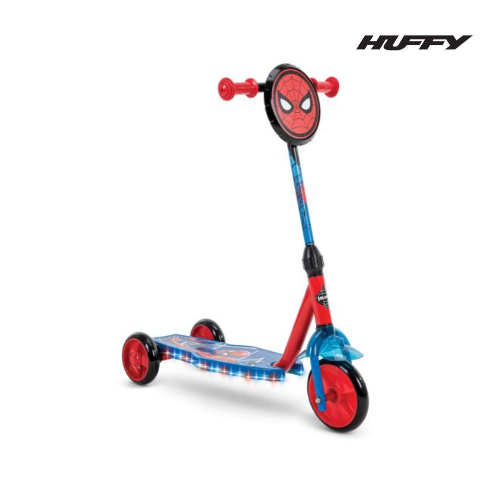 Đồ chơi xe scooter 3 bánh có đèn Spider-Man