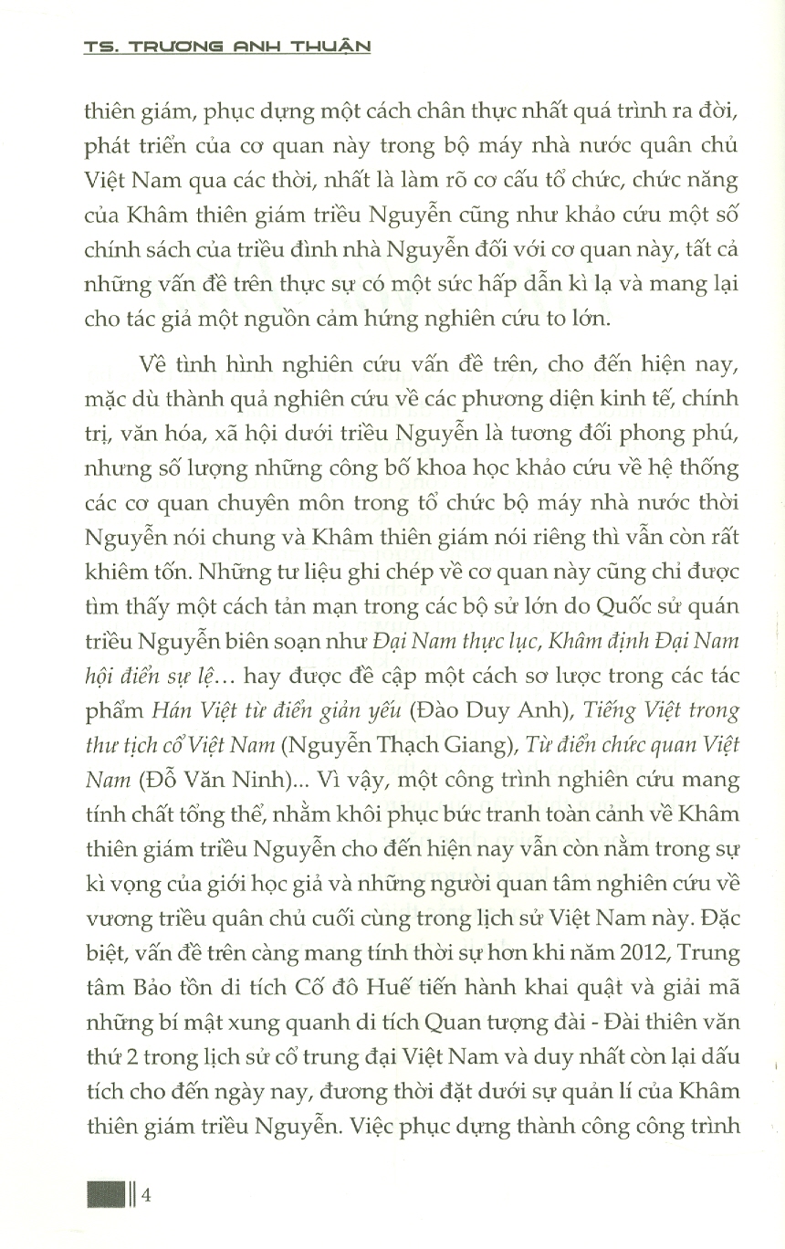 Khâm Thiên Giám Triều Nguyễn Giai Đoạn 1802-1883