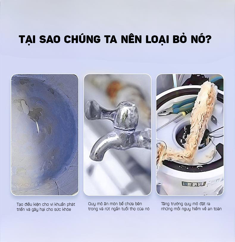 Bột Tẩy Rửa Cặn Trà, Cặn Cà Phê Cho Bình Đun Nước, Bình Giữ Nhiệt, Ấm Trà 500g- Hàng Nhập Khẩu