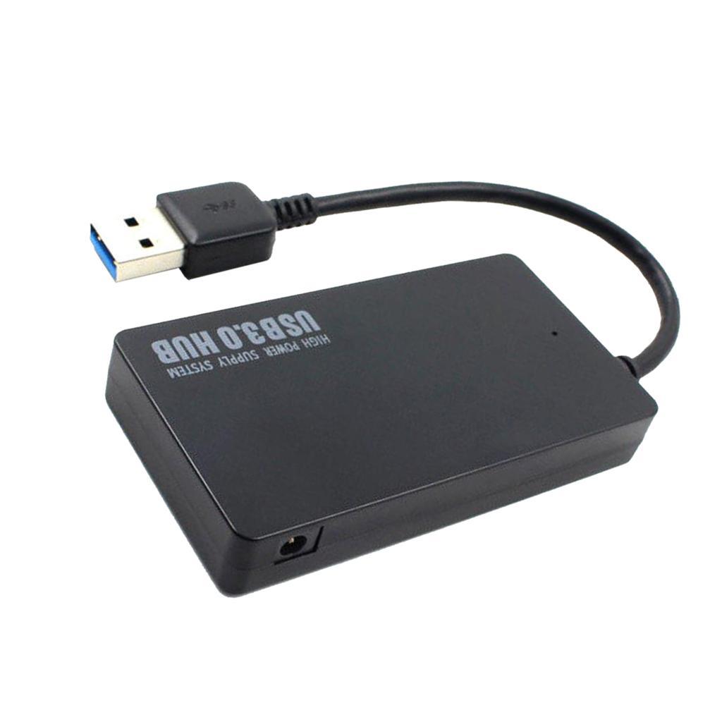 Universal 4 Ports USB 3.0 Hub Adapters Adaptors Fast Speed For PC Mac Laptop