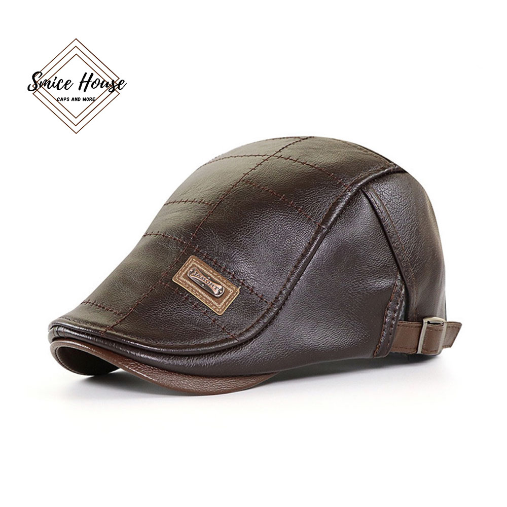 Nón beret da nam Jamonts hàng nhập cao cấp- Smice House- Mũ nồi nam cao tuổi món quà tuyệt vời cho ông và bố hàng nhập khẩu