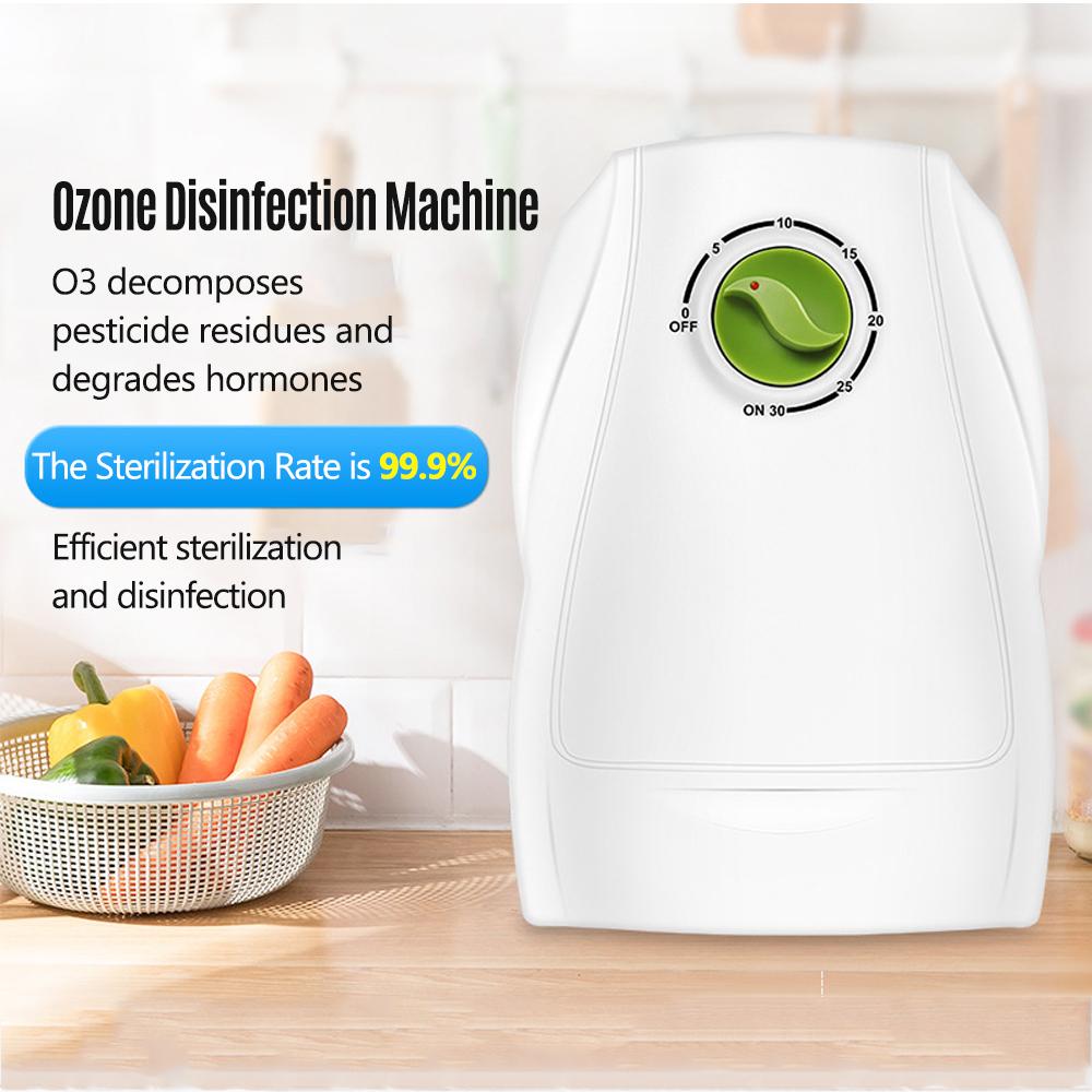 Ozone Water Purifier 400Mg/H 6 Speed 5-30Min Timing Household Mini Kitchen Fruit And Vegetable Cleaner Ozone Sterilizer