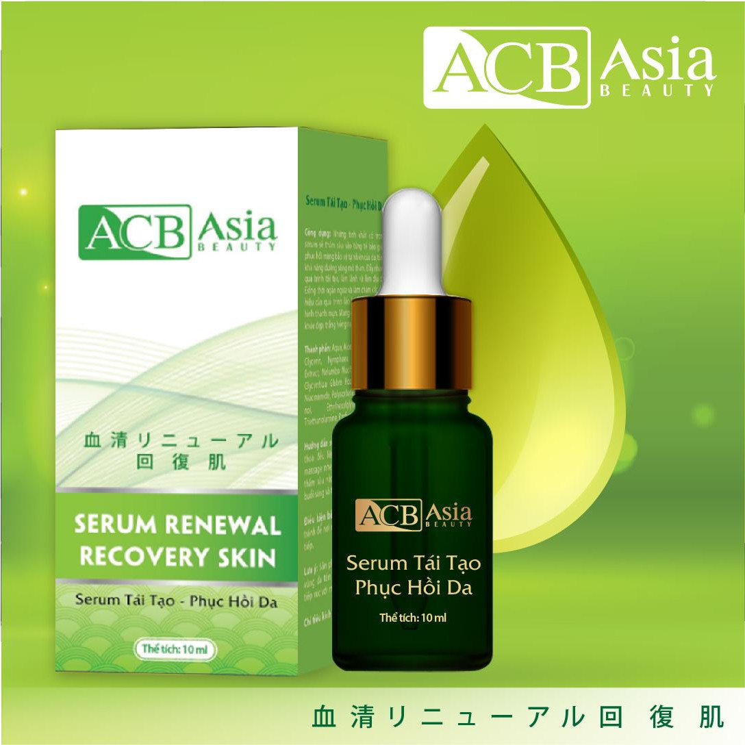 Serum Giúp Tái Tạo – Phục Hồi Trắng Da  - ACB ASIA BEAUTY 10ml