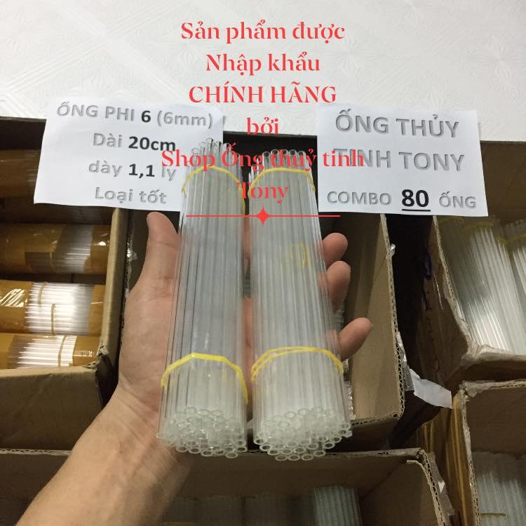 80 ống thuỷ tinh trắng