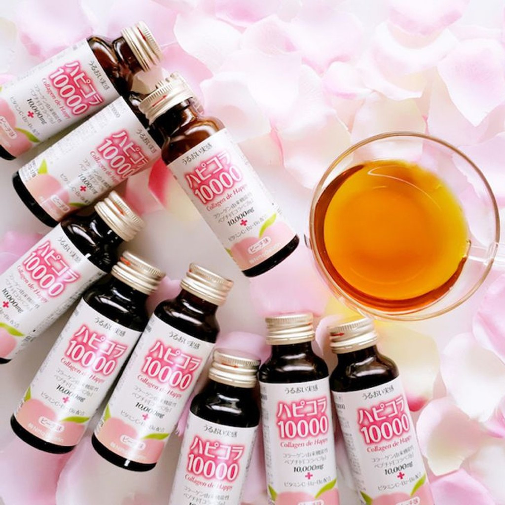 Collagen nước đậm đặc De Happy 10.000 mg Tăng sức độ đàn hồi, giảm nếp da, làm chậm quá trình lão hóa da, khớp, tăng cường sức khỏe tổng thể - QuaTangMe Extaste