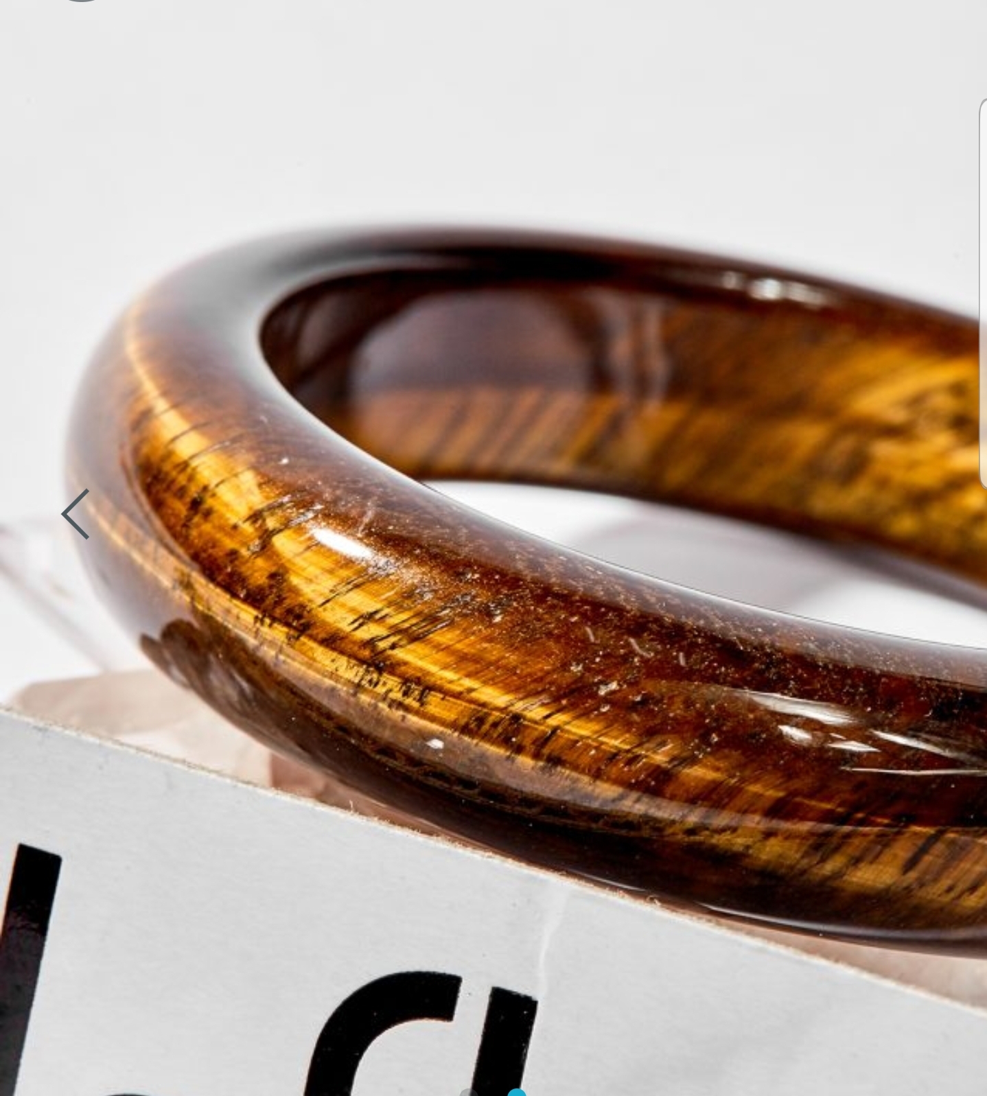 Vòng Tay Opal Mắt Hổ Nâu Vàng 54 mm