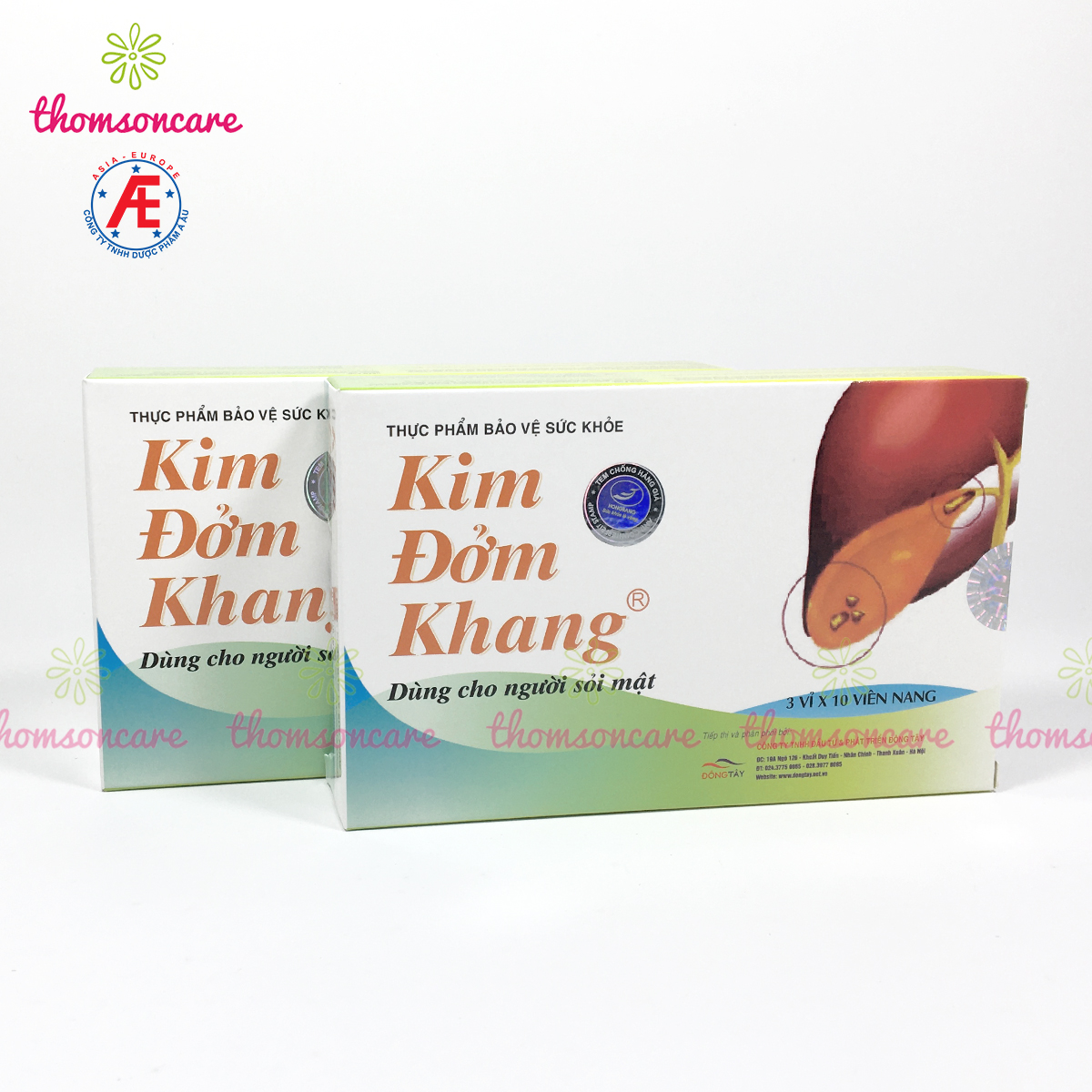 Kim đởm khang Combo 6 tặng ngay 1H - Hỗ trợ giảm sỏi gan, mật, tán sỏi từ Kim tiền thảo, diệp hạ châu