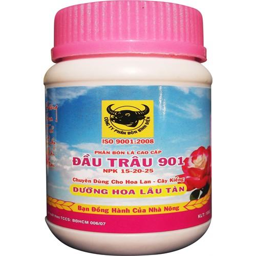 Phân bón dưỡng hoa lâu tàn Đầu Trâu 901 hũ 100g