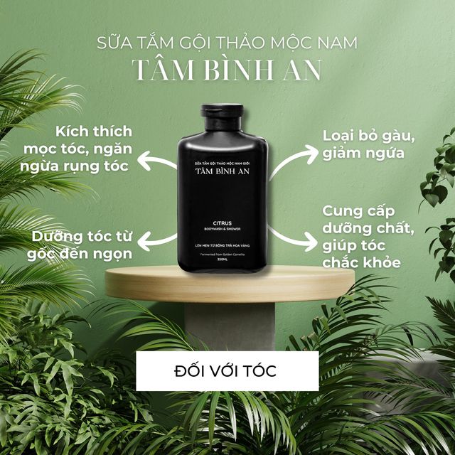 Tắm gội 2in1 Nam (Tâm Bình An) duy nhất đáp ứng các nhu cầu tắm - gội cho phái mạnh - 350ml