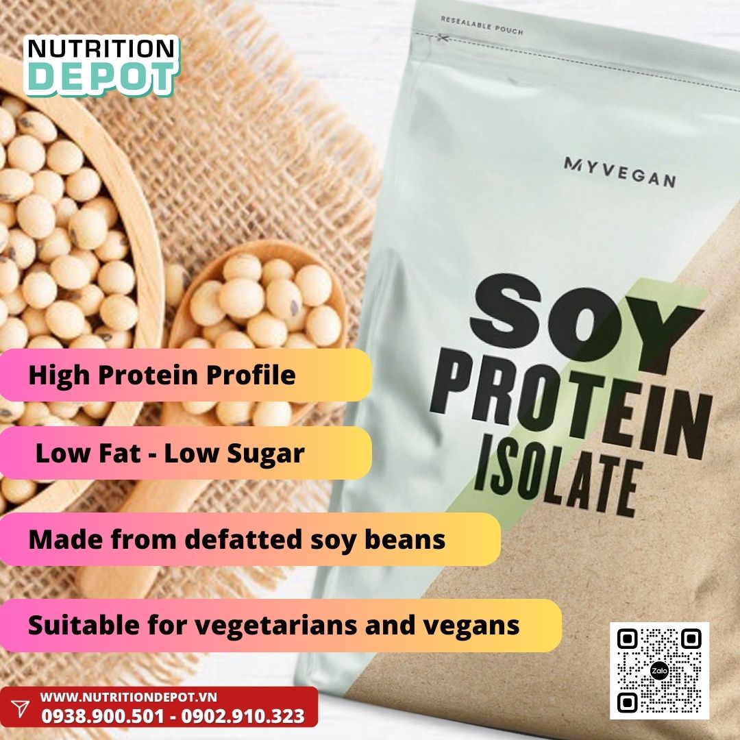 Bột Soy Protein Isolate Myprotein - Sữa bổ sung đạm từ đậu nành - Nutrition Depot Vietnam