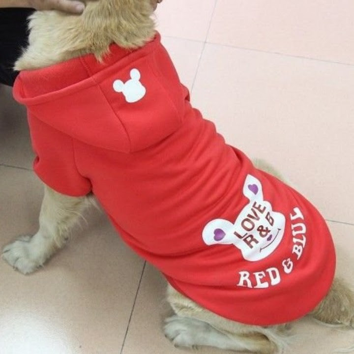 ÁO HOODIE CHO CHÓ RED AND BULL DÀNH CHO CHÓ LỚN - SP000604