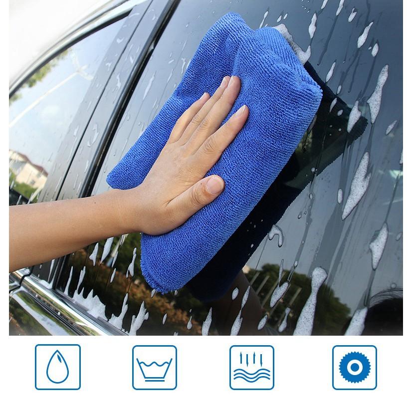 Combo 5 Khăn Vi Sợi 40*60CM - Khăn Lau Xe chuyên dụng cho Ô tô Xe máy - Khăn Lau Gia Đình, Salon