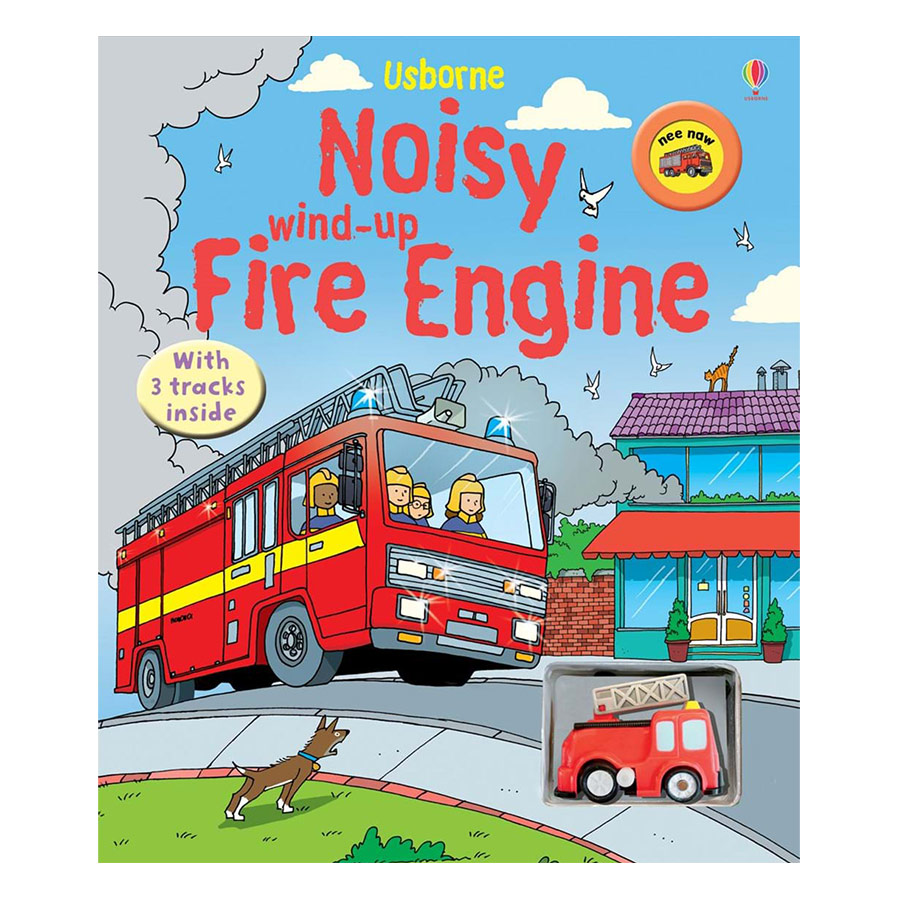 Usborne Noisy Wind-up Fire Engine with soundchip