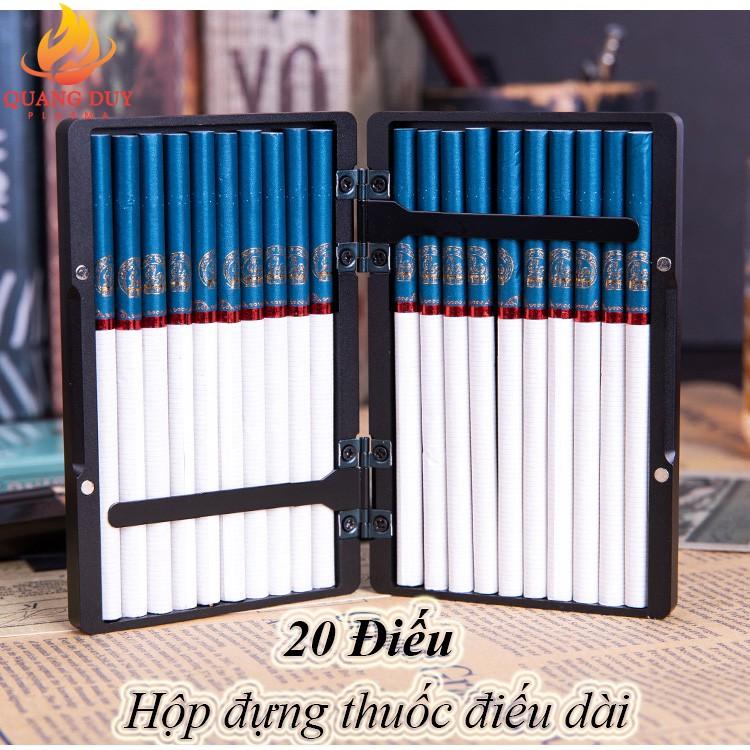 Hộp đựng thuốc 20 điếu/thẻ cứng vỏ nhôm nguyên chất nhỏ gọn đơn giản sang trọng HDTY13