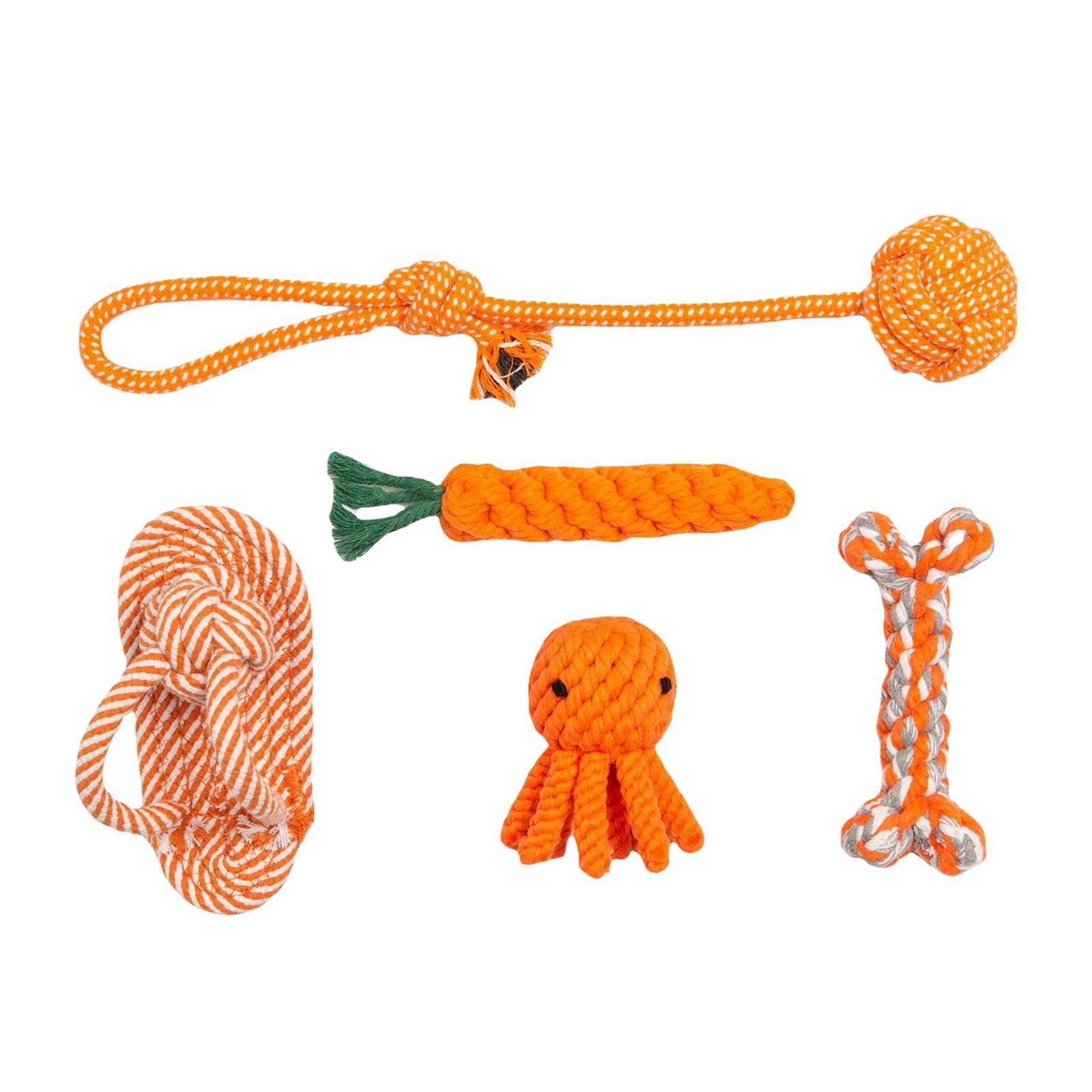 5Pcs Dog Chew Toys Puppy Chew Toys for Teething for Small Medium Large Dogs