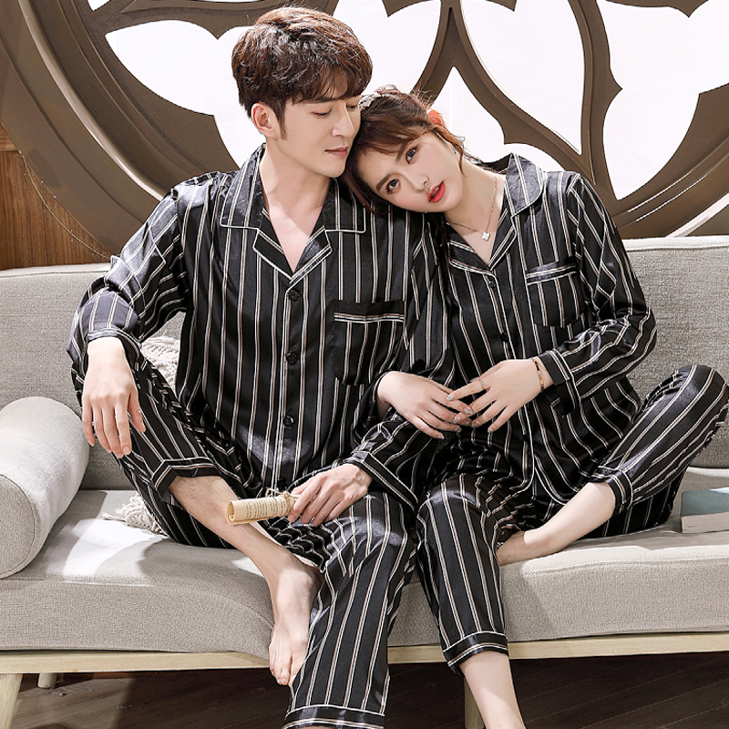 Đồ bộ Pyjama mặc nhà Nam chất liệu phi bóng rũ mềm mại, sọc trẻ trung -88217