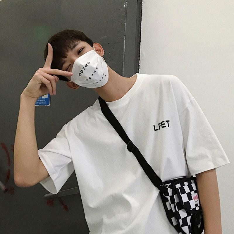 Áo thun ngắn tay LF Unisex Trắng Và Đen