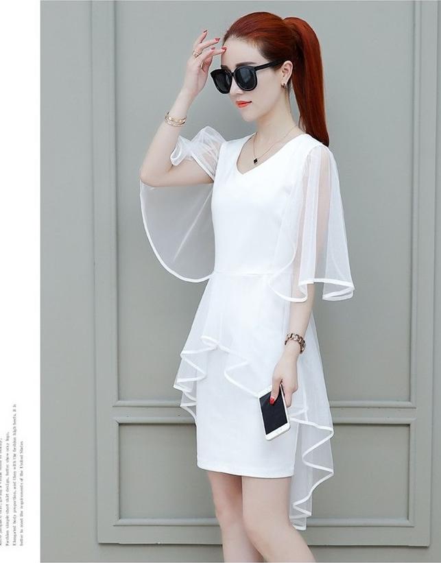Đầm, váy cách điệu tay ren NH41 - NH41T- NH41D